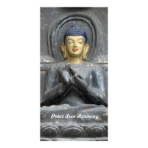 Armonía del amor de la paz con Buda Tarjeta Personal