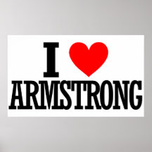 Armstrong, diseño de la ciudad de Alabama Posters