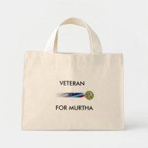 ArmyBanner, VETERANO, PARA MURTHA Bolsas Lienzo