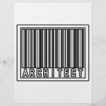 Arquitecto del código de barras tarjeta publicitaria