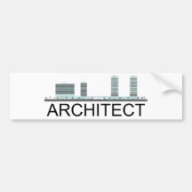 ¡Arquitecto! ¡Diseño original! Pegatina De Parachoque