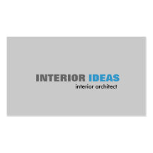 Arquitecto interior - tarjetas de visita