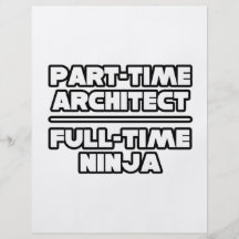 Arquitecto… Ninja Flyer Personalizado