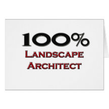 Arquitecto paisajista del 100 por ciento felicitaciones