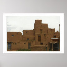 Arquitectura del pueblo de Taos Posters