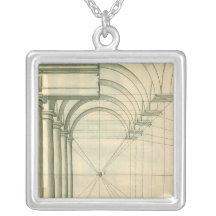 Arquitectura del vintage, arcos Perspecitve de las Joyeria Personalizada