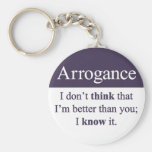 Arrogancia Llaveros Personalizados