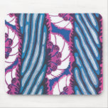 Art déco abstracto púrpura y azul Mousepad Alfombrillas De Ratón