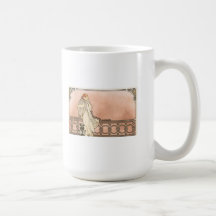 Art déco de Alfonso Mucha Tazas