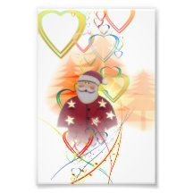 Art déco del árbol del corazón de San Nicolás Papá Cojinete