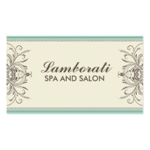 Art déco moderno floral del damasco profesional el plantillas de tarjetas de visita