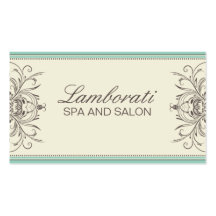 Art déco moderno floral del damasco profesional el tarjetas personales