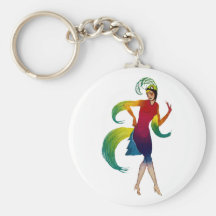 Art Deco Tänzerin dancer Schlüsselanhänger