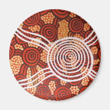 Arte aborigen de Corroboree II Imanes