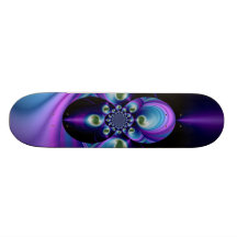Arte abstracto 5 de la galaxia patineta personalizada
