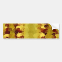 Arte abstracto - arte moderno etiqueta de parachoque