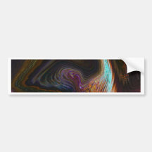 Arte abstracto de Digitaces Etiqueta De Parachoque