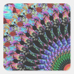 Arte abstracto de Digitaces Pegatinas Cuadradas