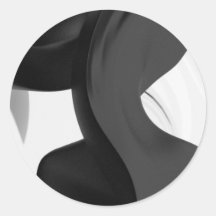Arte abstracto del humo líquido de QionLab Etiquetas