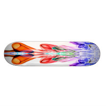Arte abstracto del humo patin