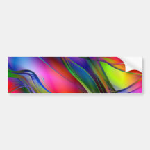 Arte abstracto del humo pegatina de parachoque