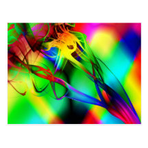 Arte abstracto del humo postal