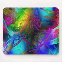 Arte abstracto del humo tapetes de ratones