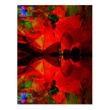 Arte abstracto del jello de Valxart Tarjeta Postal