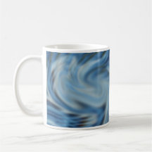 Arte abstracto del modelo de los mares tempestuoso tazas de café