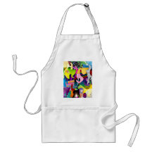 Arte abstracto delantales