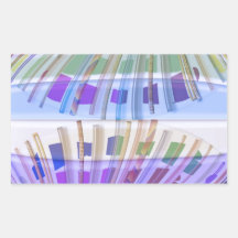 Arte abstracto feliz azul del vitral n de la chisp rectangular altavoz