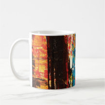 Arte abstracto moderno tazas de café