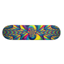ARTE ABSTRACTO MONOPATÍN PERSONALIZADO