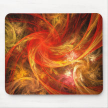 Arte abstracto Mousepad de la tormenta de fuego