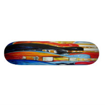 ARTE ABSTRACTO PATÍN PERSONALIZADO