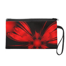 Arte abstracto rojo/del negro de la flor
