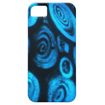 Arte azul de la arena iPhone 5 Case-Mate cobertura