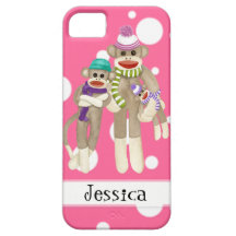 Arte caprichoso de la diversión del calcetín de la iPhone 5 Case-Mate funda