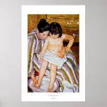 Arte cariñoso de la madre de la niña de Mary Cassa Poster