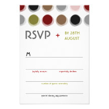 Arte colorido de la MOD de los puntos borrosos ret Invitación Personalizada