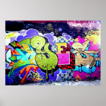 Arte colorido de la pintada impresiones