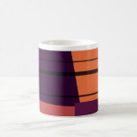 Arte colorido retro #2 de las rayas del vintage tazas