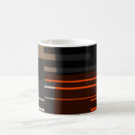 Arte colorido retro #6 de las rayas del vintage taza