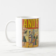 Arte cómico de la época dorada - Andy cómico Taza