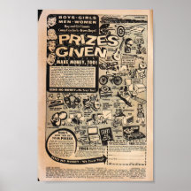Arte cómico de la época dorada - premios dados poster