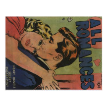 Arte cómico de la época dorada - todos los romance tarjetas postales
