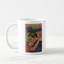 Arte cómico de la época dorada - todos los romance taza de café