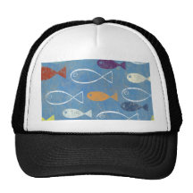 Arte cristiano de los pescados gorro