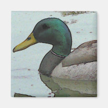 Arte de batimiento del pato iman de frigorífico