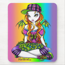 Arte de hadas Mousepad del arco iris del Punky de  Alfombrilla De Raton